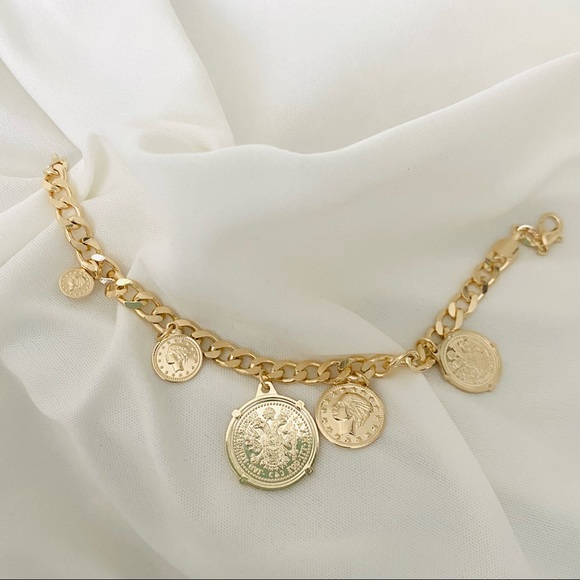 Coin Charm Bracelet - Picture 5 of 10